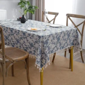 floral tablecloth cotton 1
