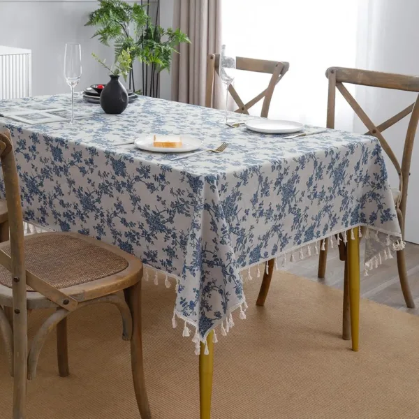 floral tablecloth cotton 1