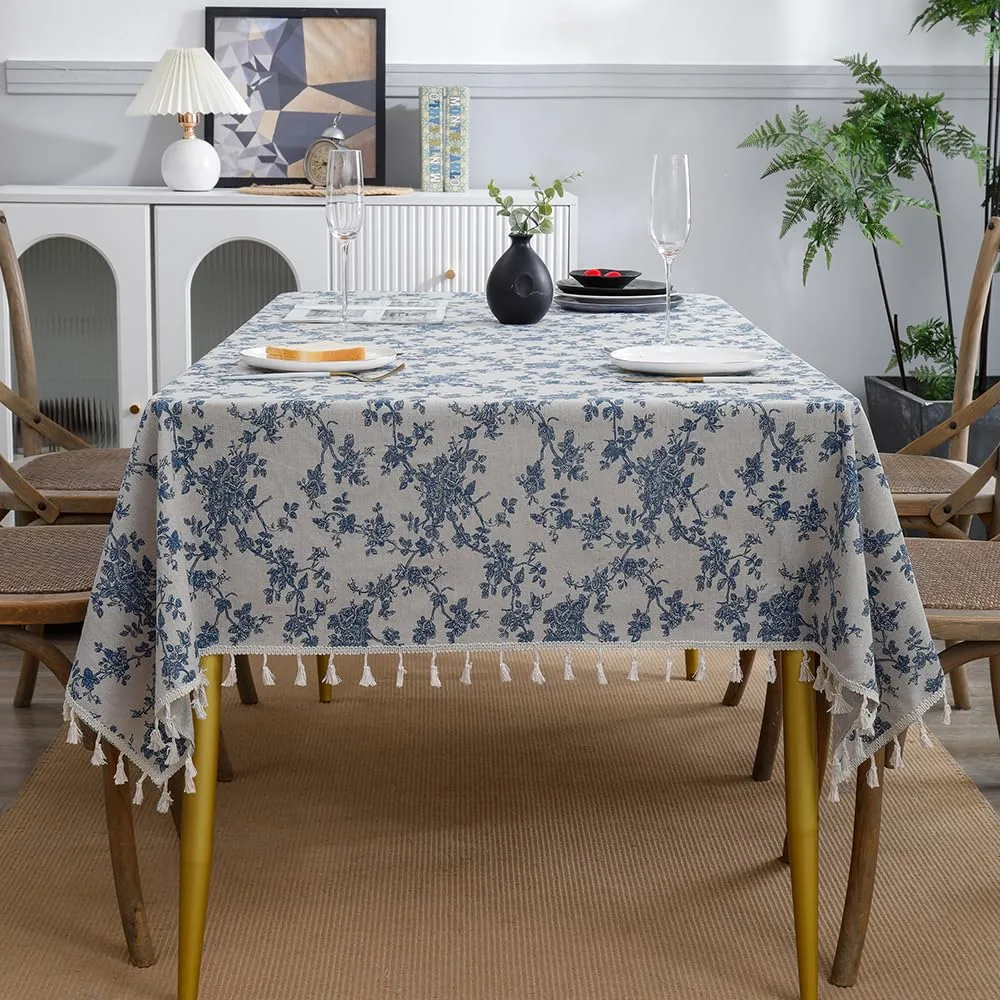 floral tablecloth cotton 5