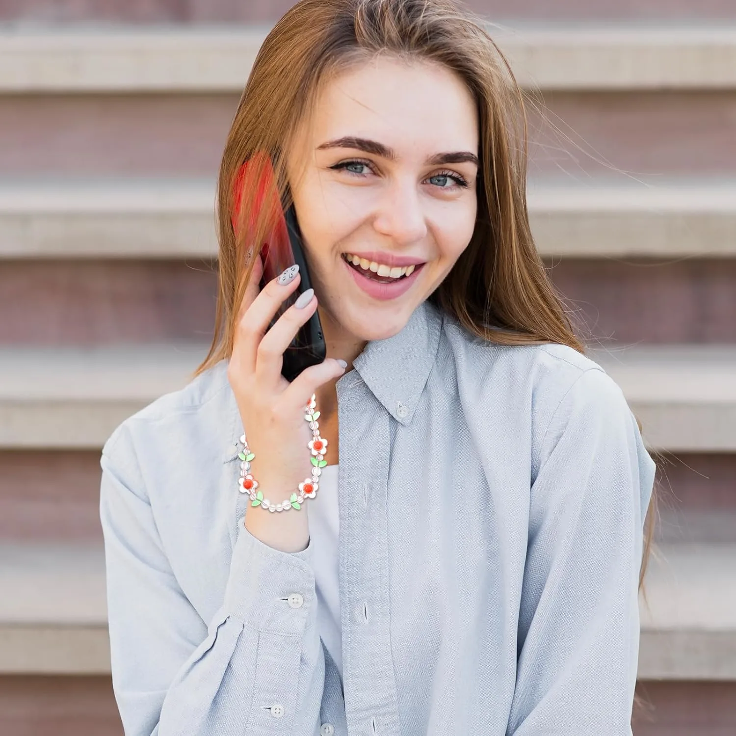 flower phone charm strap 5