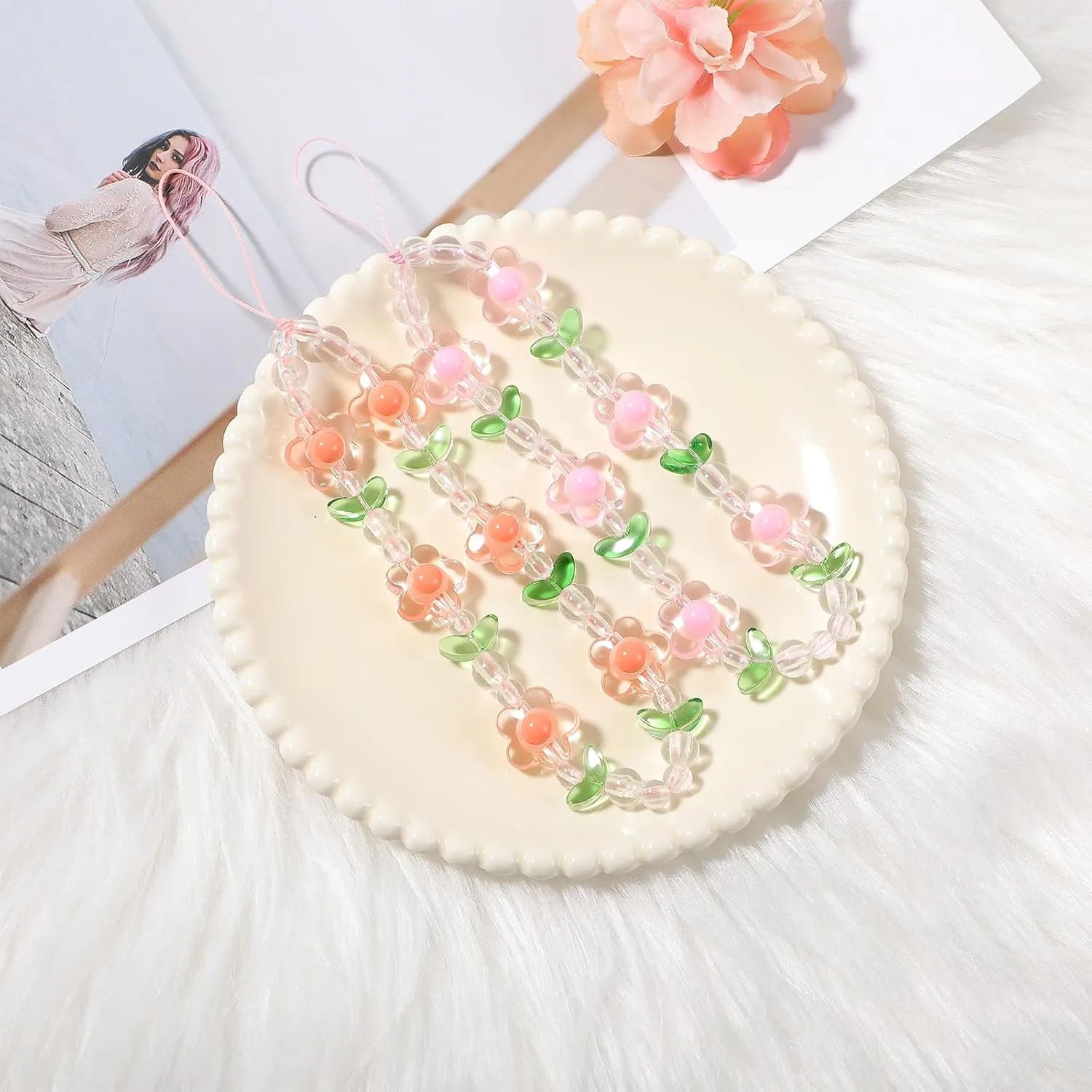 flower phone charm strap 7