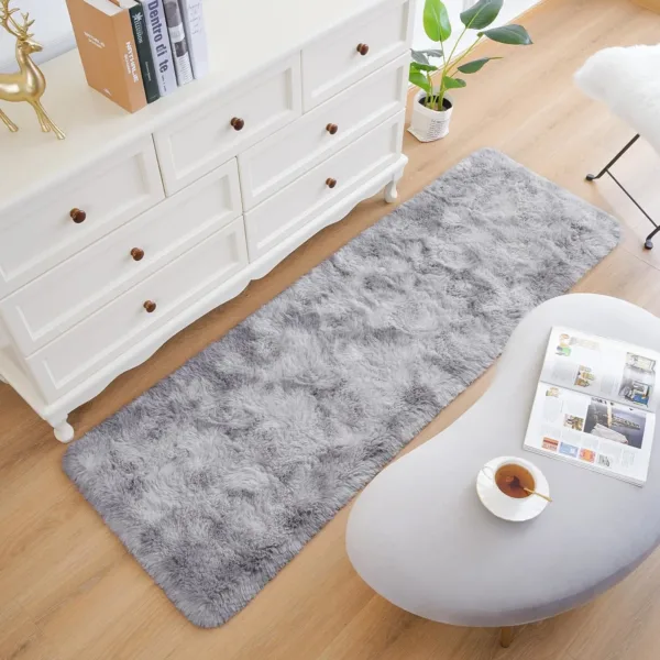 fluffy rug grey kids 6