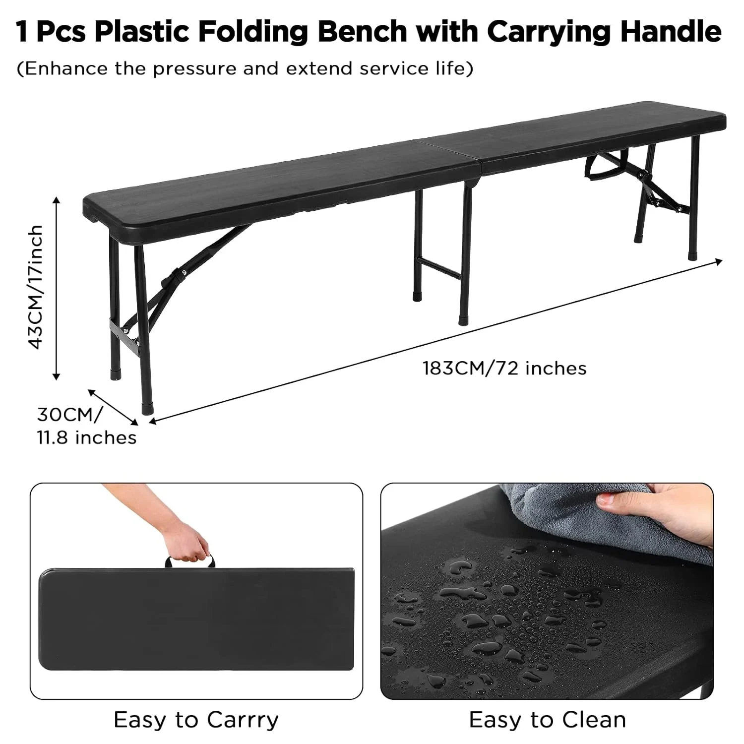 folding bench portable outdoor 3