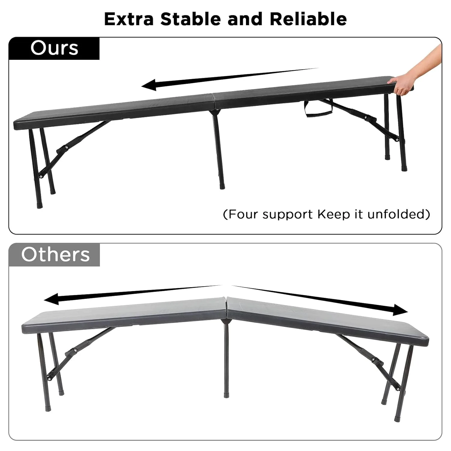 folding bench portable outdoor 4