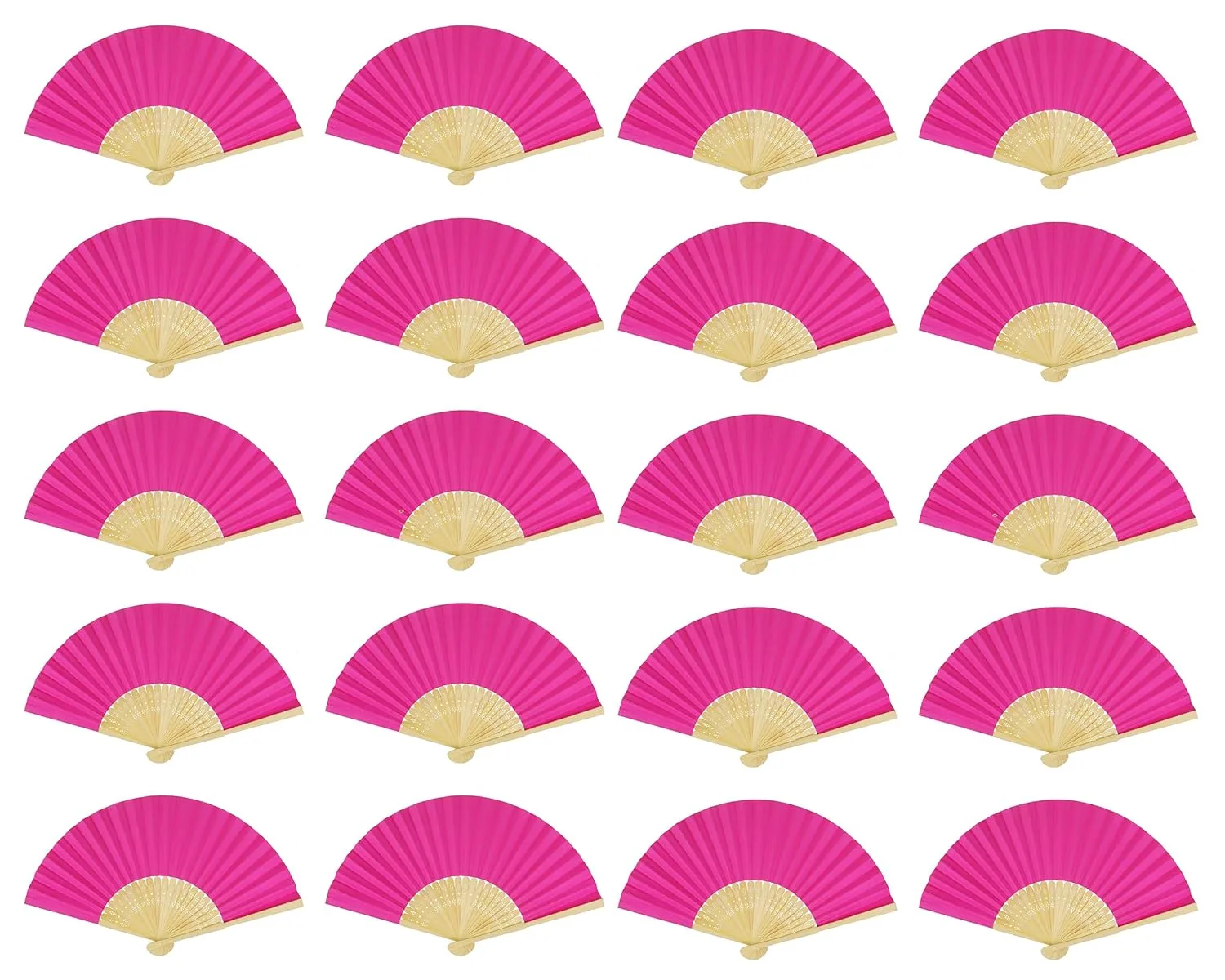 folding fans pink 1