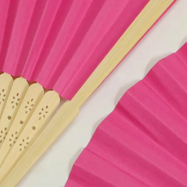 folding fans pink 2