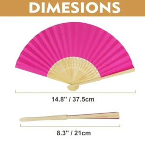 folding fans pink 3