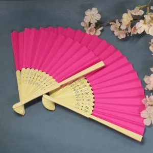 folding fans pink 6