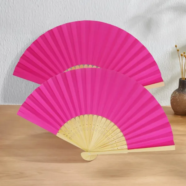 folding fans pink 7