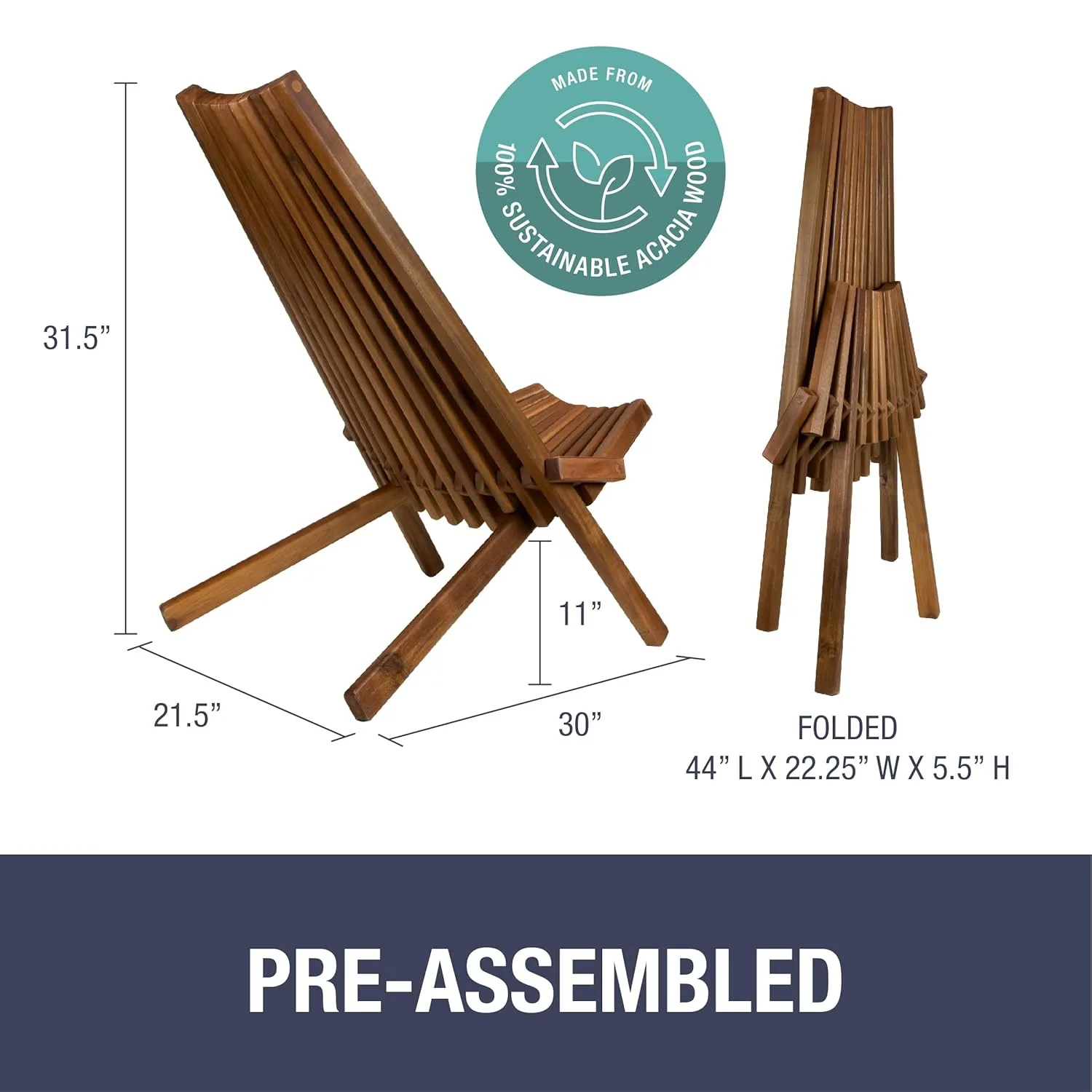 folding wooden outdoor chair 3