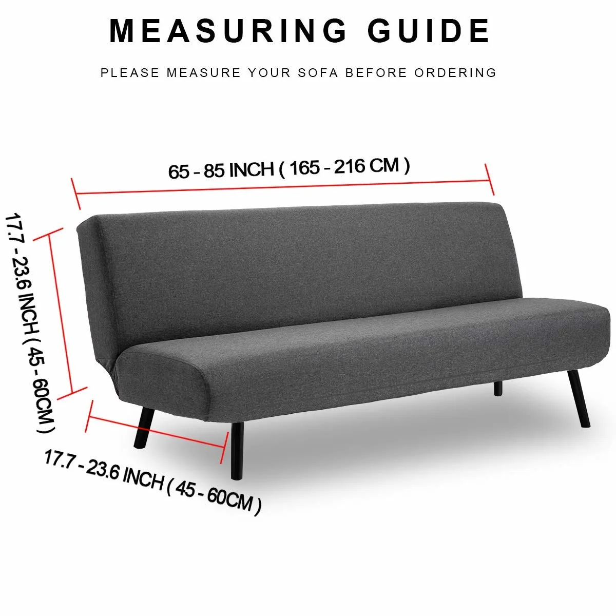 futon slipcover stretch sofa 5