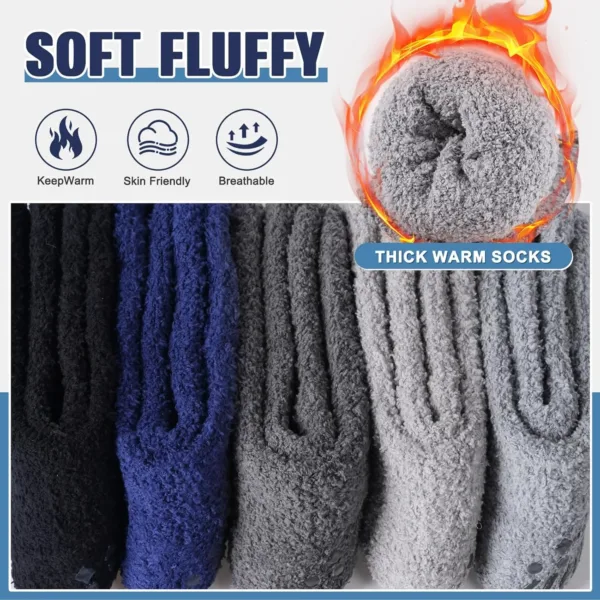 fuzzy socks men 5