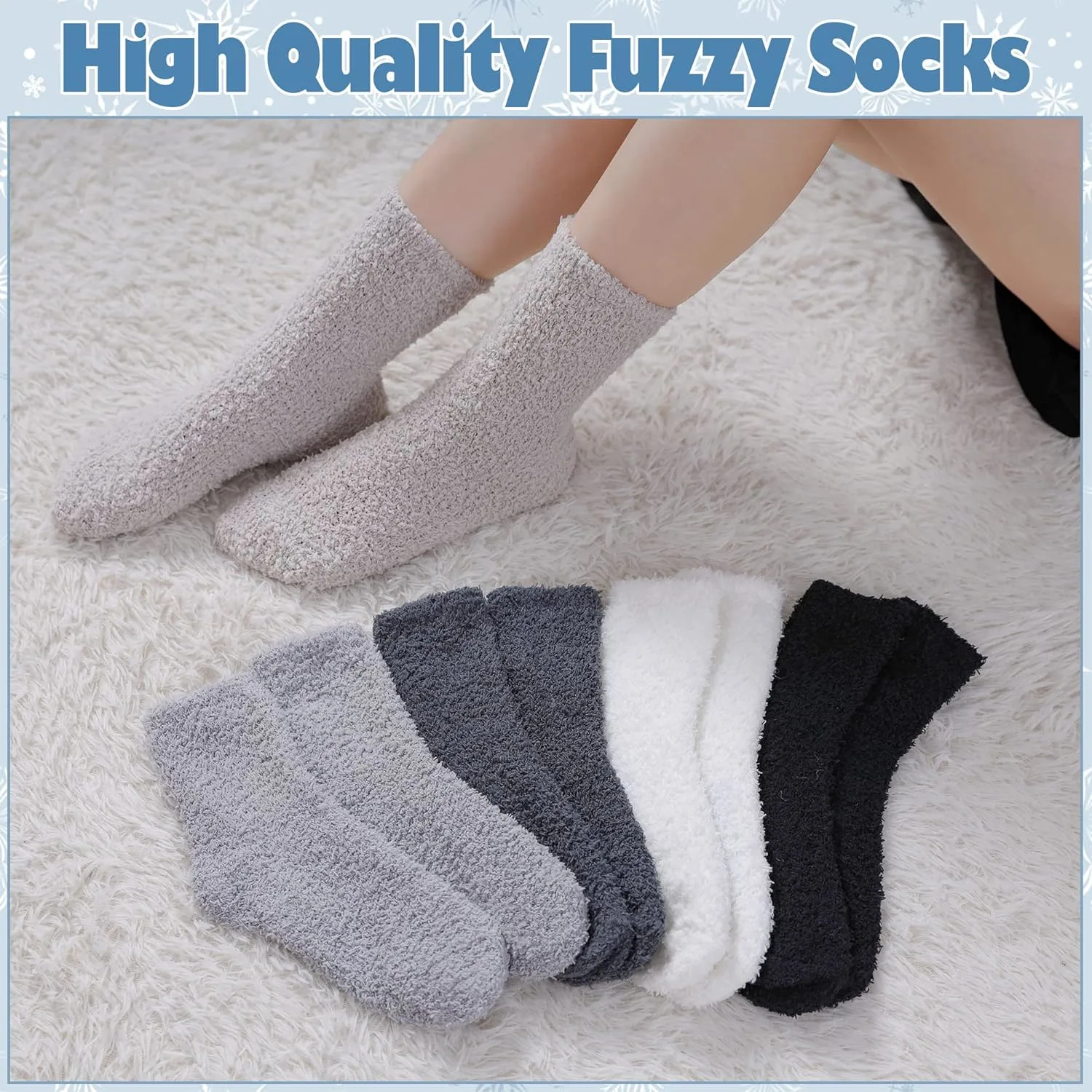 fuzzy socks women 2
