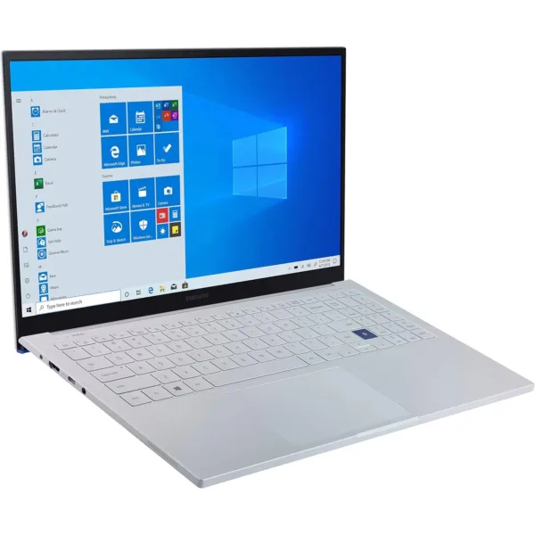 This Samsung Galaxy Book Ion laptop has a vibrant QLED display, powerful Intel Core i7 processor, long-lasting battery, wireless powershare, an elevated keyboard, and Windows 10, providing a smart and secure experience for work and entertainment.