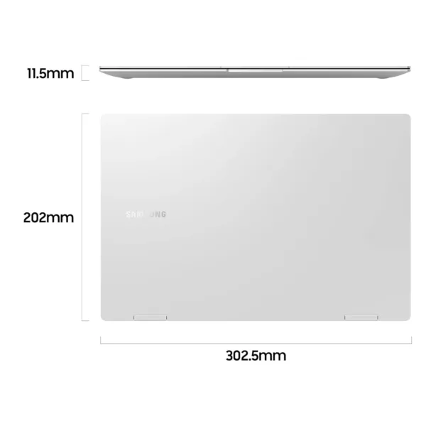 The Samsung Galaxy Book2 Pro 360 is a thin and light 2-in-1 laptop with an S Pen, Intel Evo i5 processor, 8 GB RAM, and 256 GB of storage in silver, perfect for productivity and creativity.