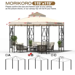 gazebo canopy replacement top 2