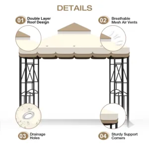 gazebo canopy replacement top 3