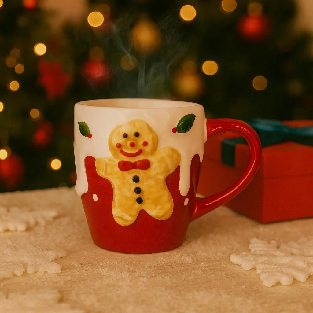 gingerbread man christmas mug 2