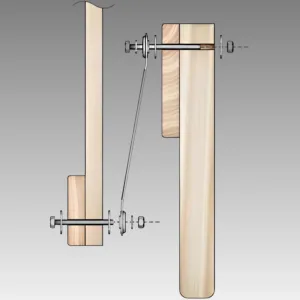 glider bearing arm bracket 3