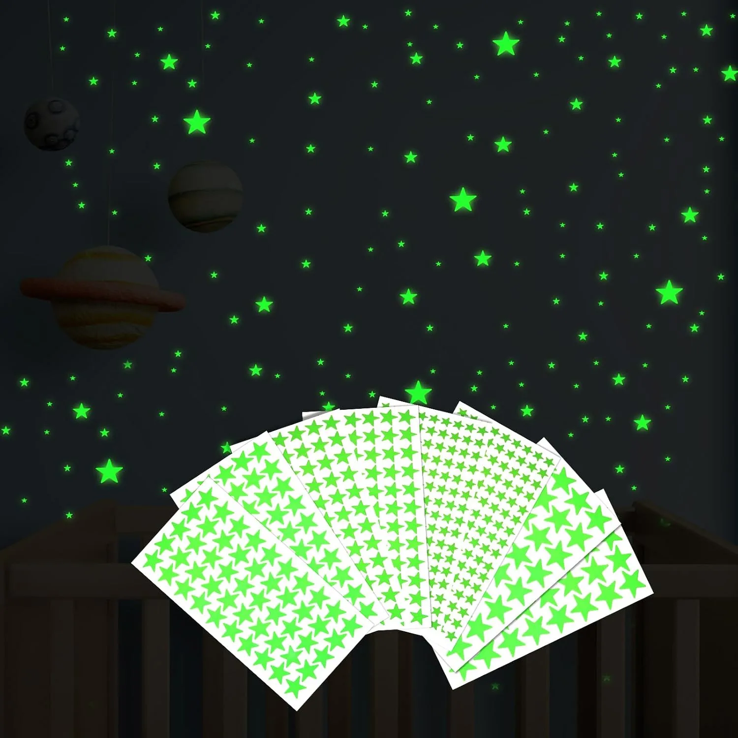 glow dark stars stickers 1