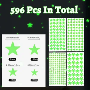 glow dark stars stickers 2