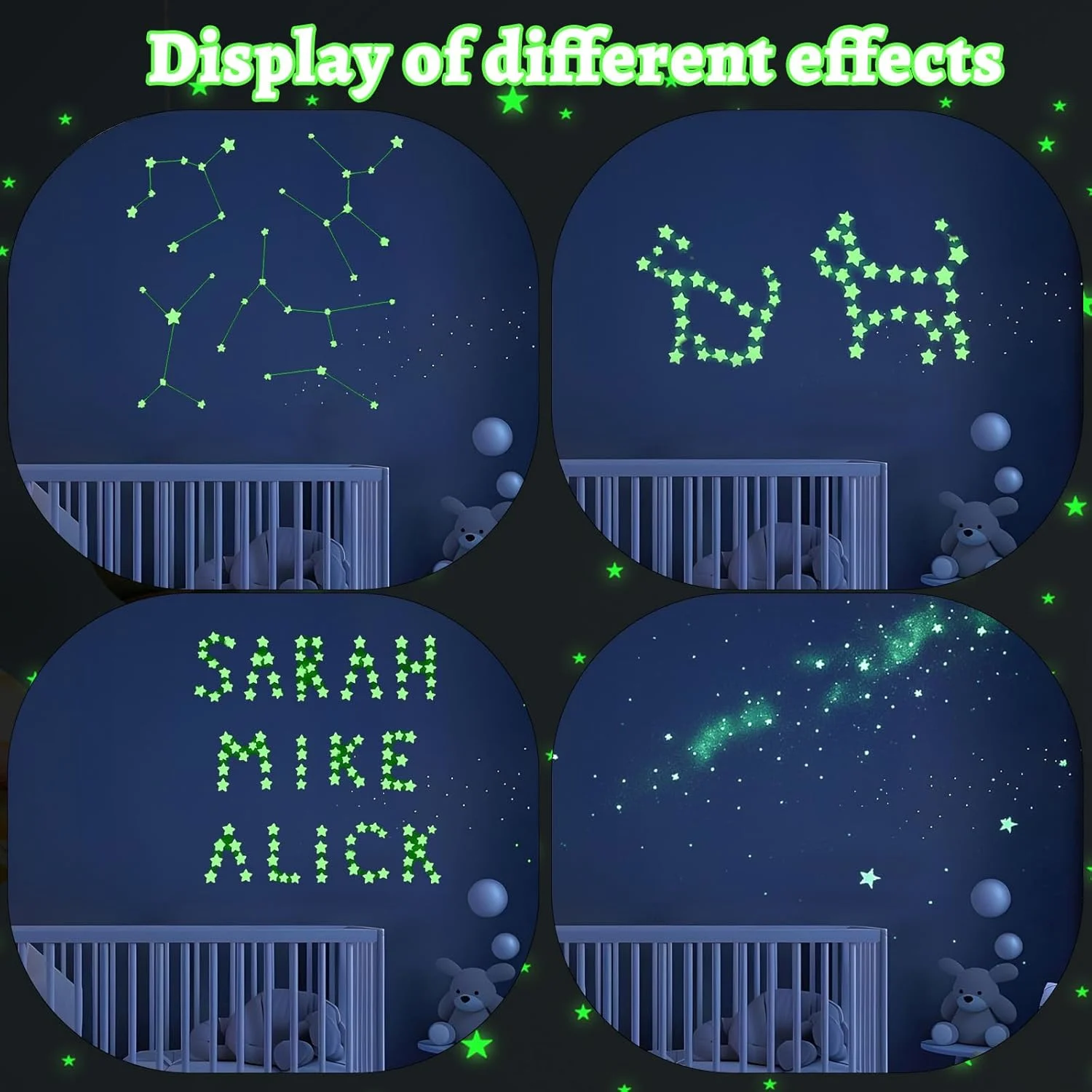 glow dark stars stickers 5