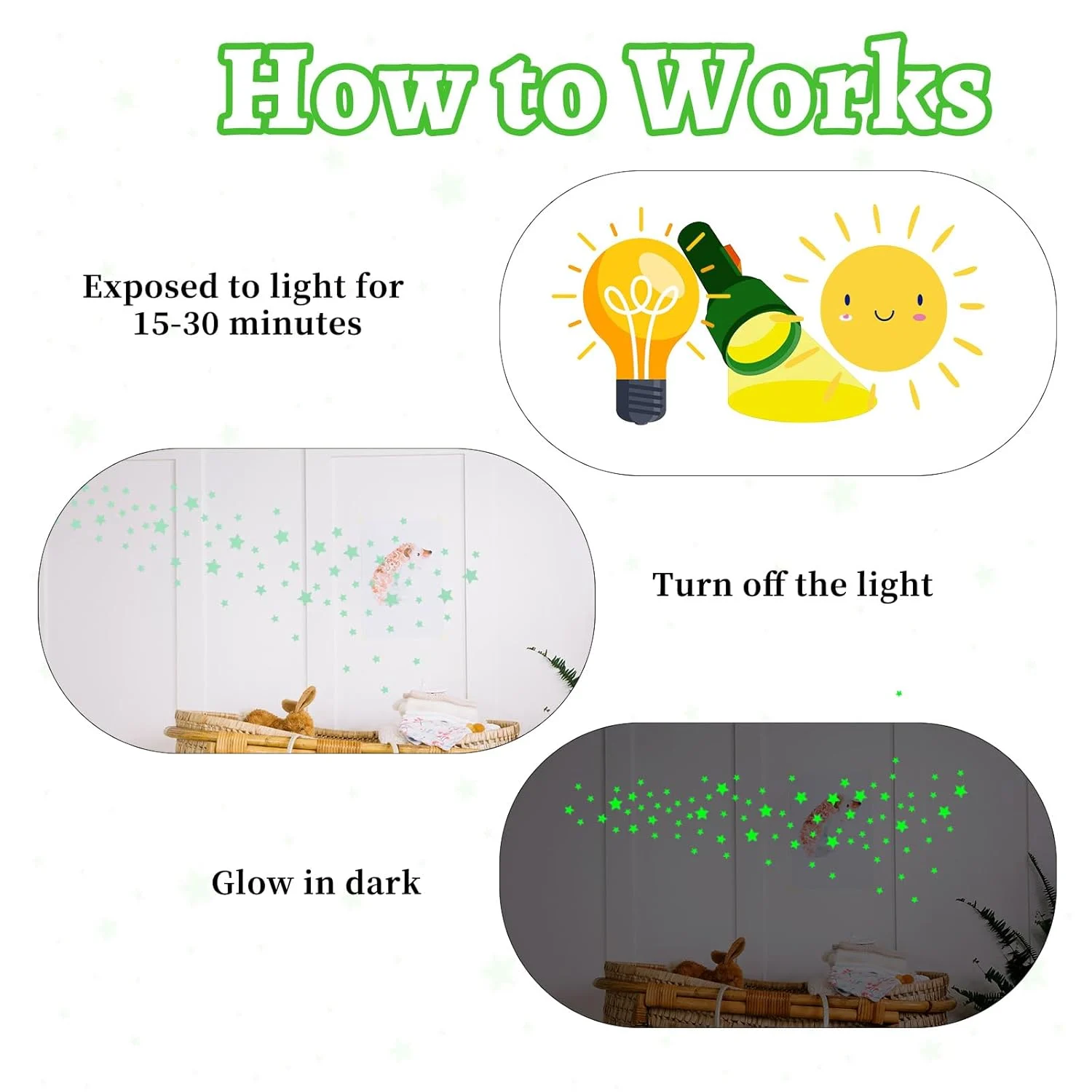 glow dark stars stickers 6