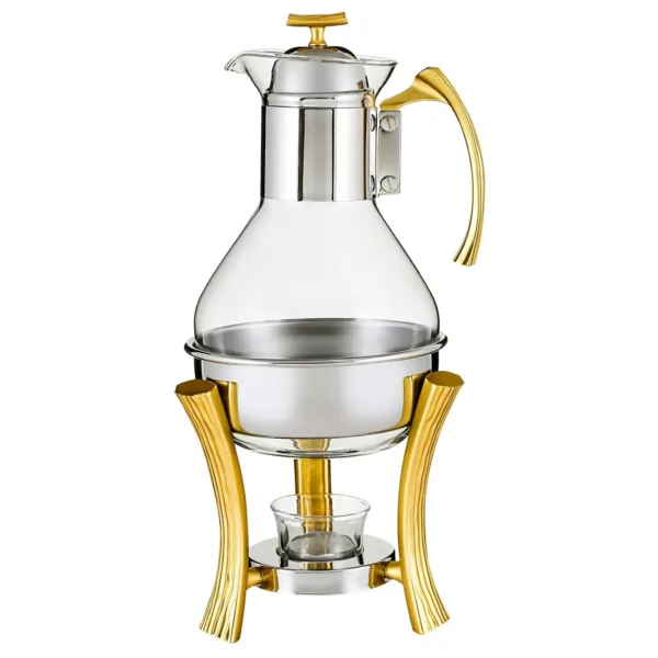 gold coffee tea warmer 1