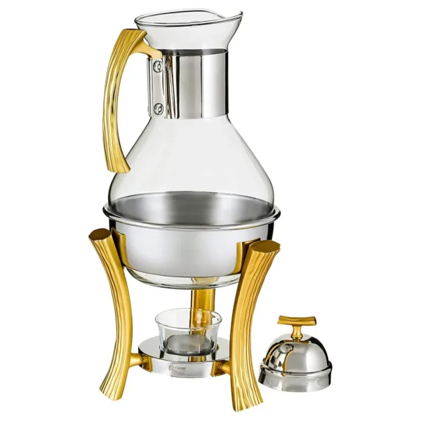 gold coffee tea warmer 2