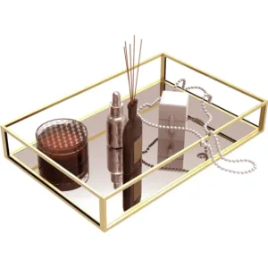 gold mirror tray 1