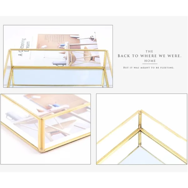 gold mirror tray 6