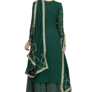 green kurta sharara suit 2