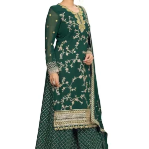 green kurta sharara suit 5