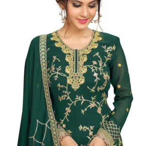 green kurta sharara suit 7