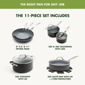 greenpan valencia cookware set 4