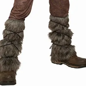 grey fur leg warmers 1