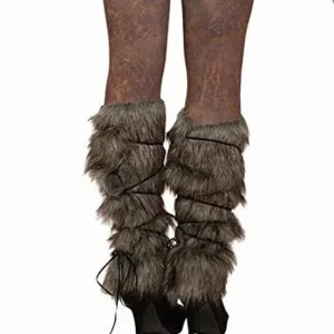 grey fur leg warmers 6