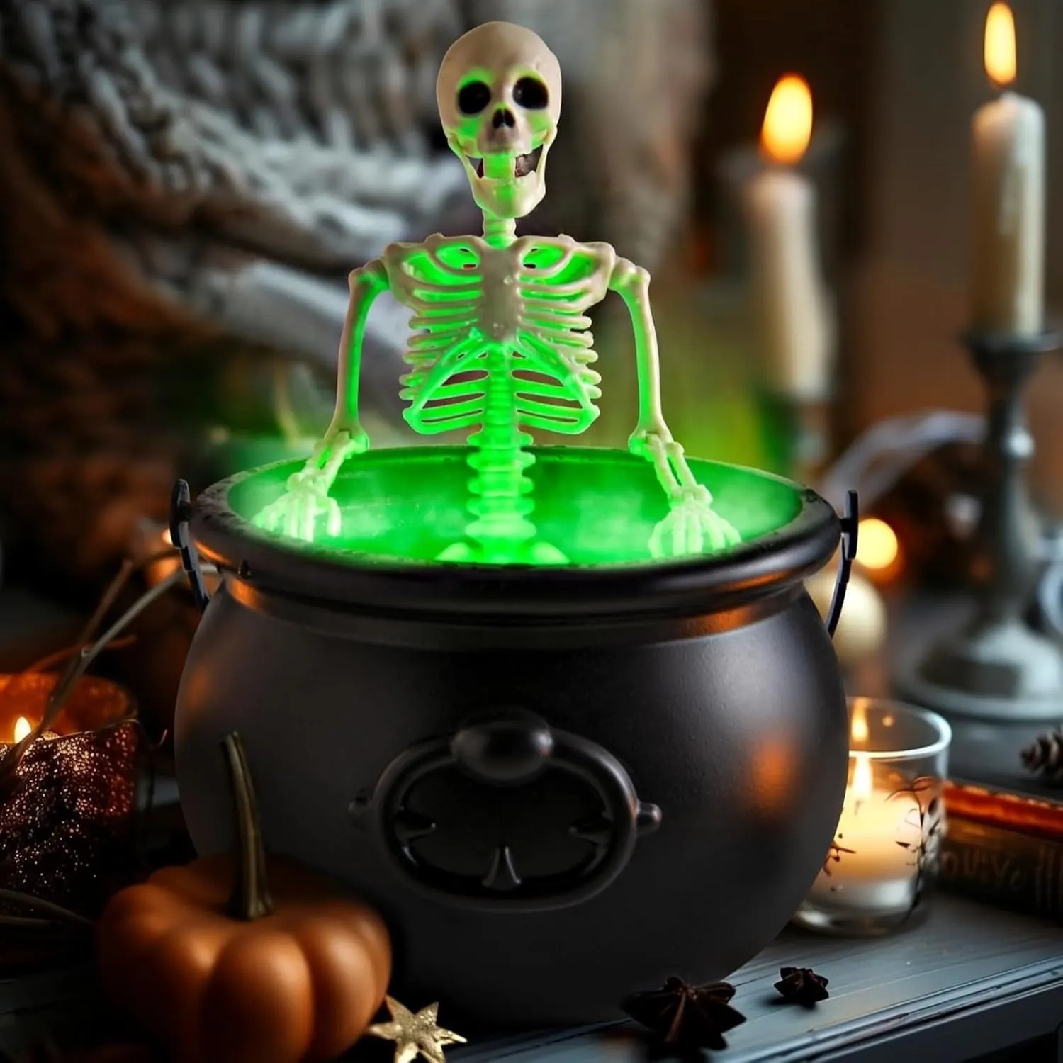 halloween cauldron decor 1