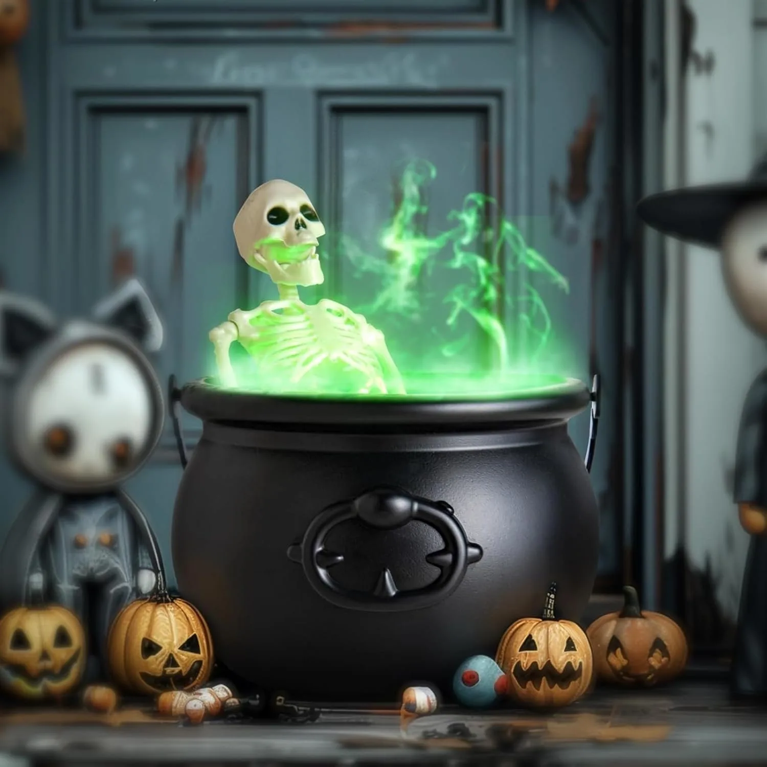 halloween cauldron decor 5