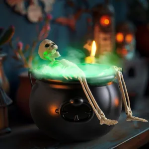 halloween cauldron decor 6