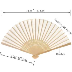 hand fans silk folding 2