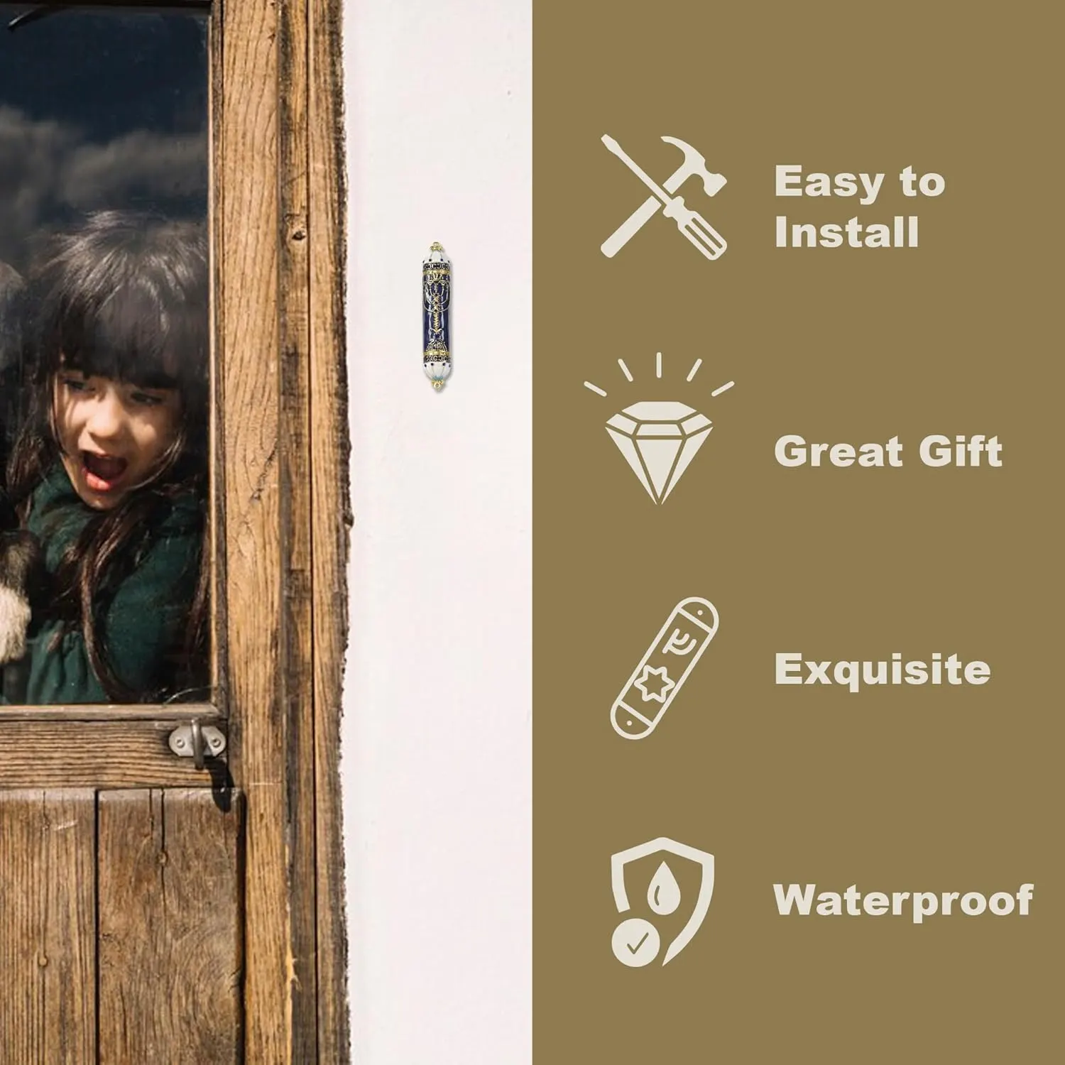 hand painted mezuzah 5