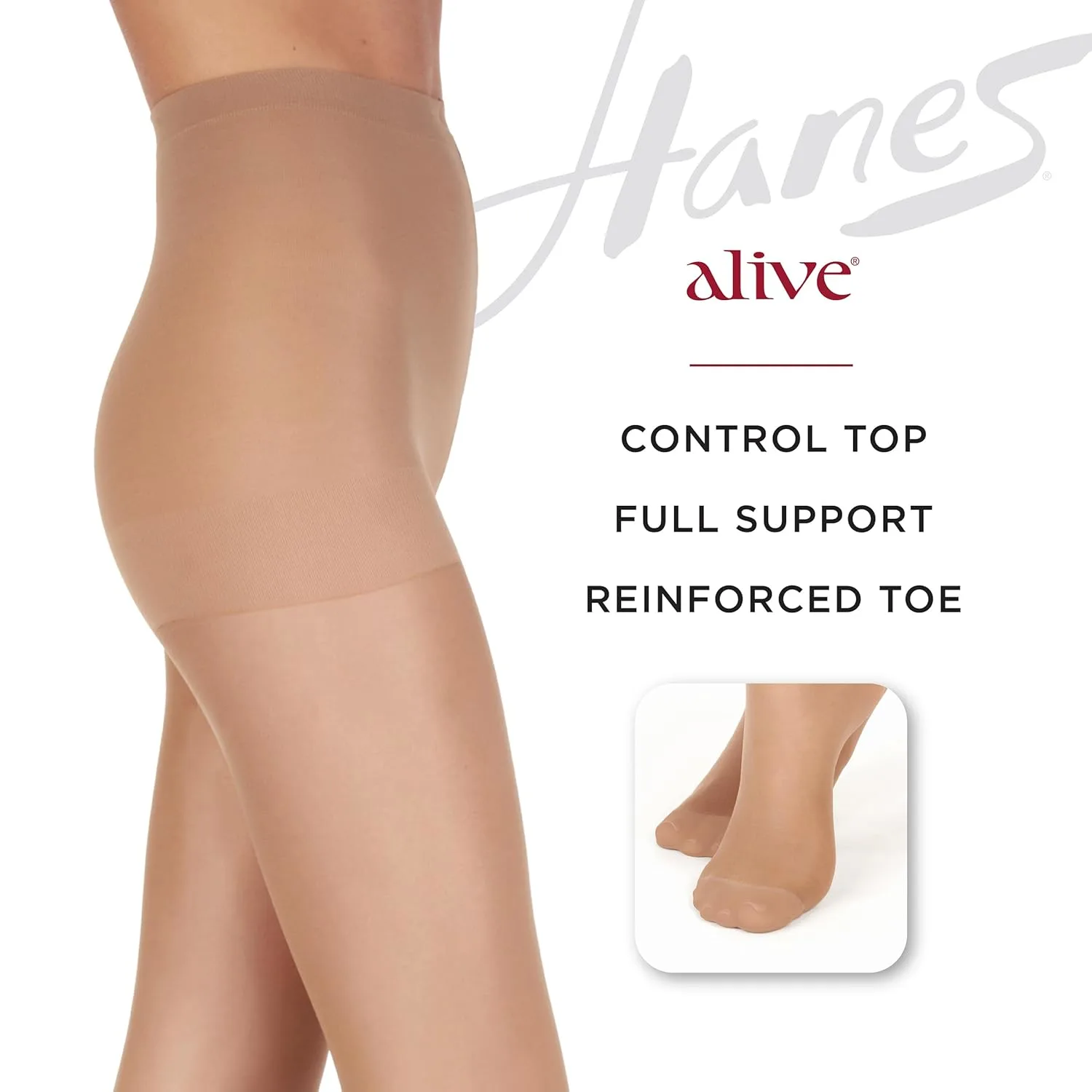 hanes alive pantyhose 4