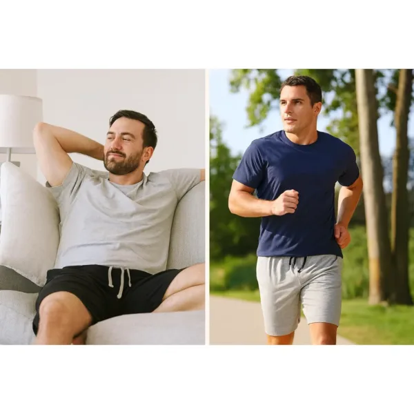 hanes mens cotton shorts 4