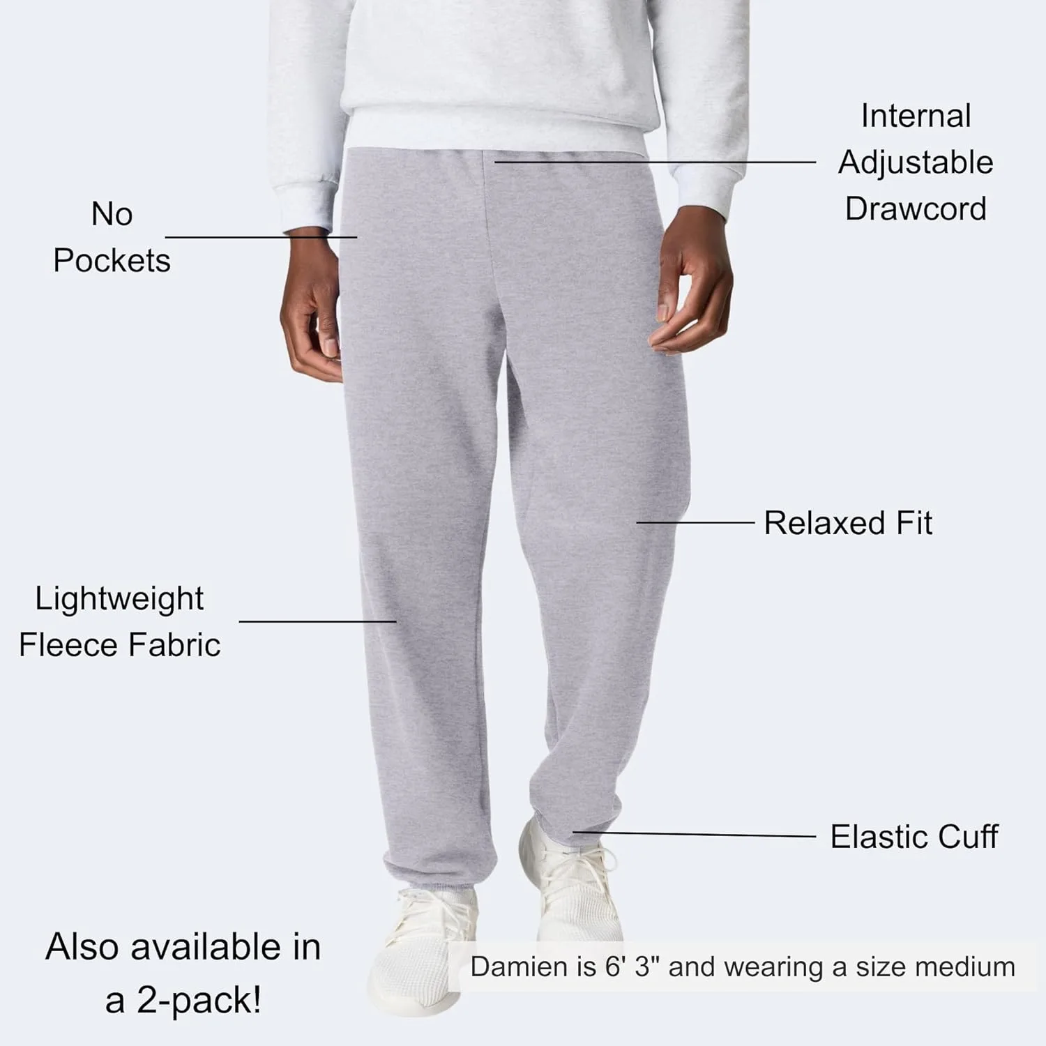 hanes mens ecosmart sweatpants 5