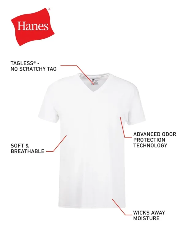 hanes mens v neck 4