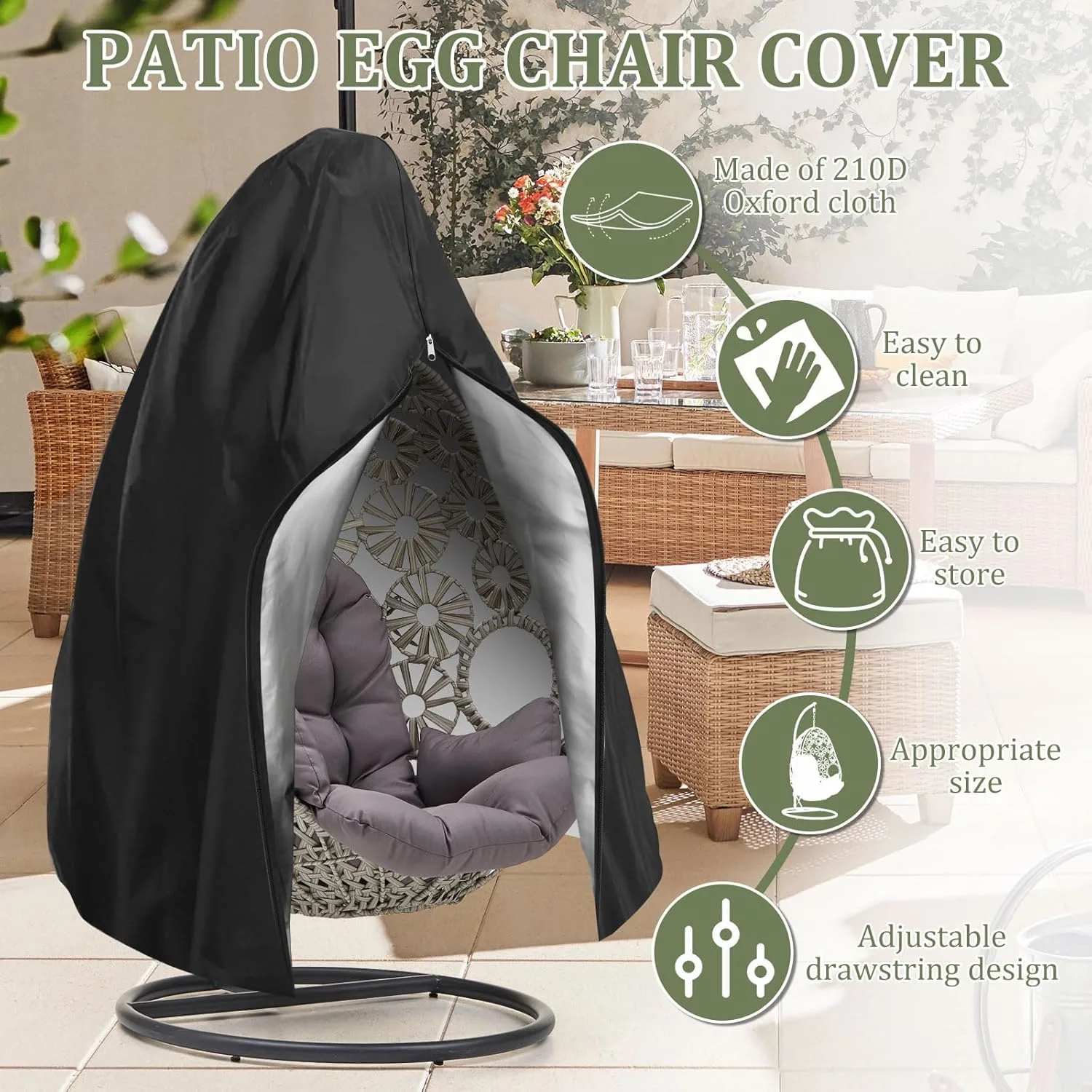 hanging chair cover waterproof 3