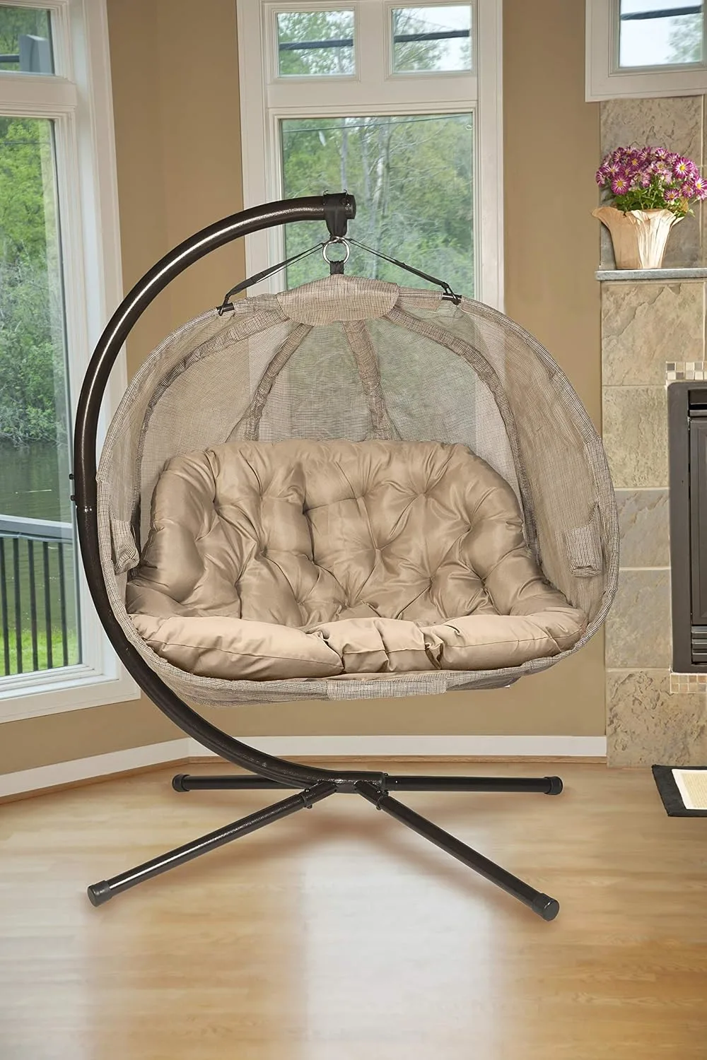 hanging loveseat chair 5