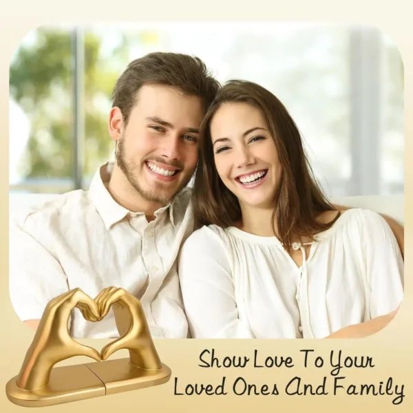 heart bookends gold holder 5