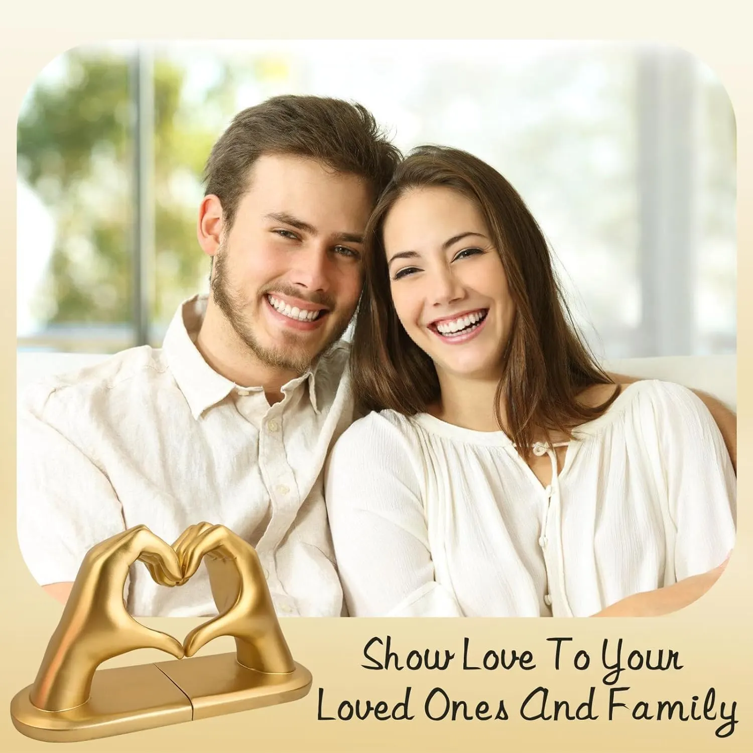 heart bookends gold holder 5